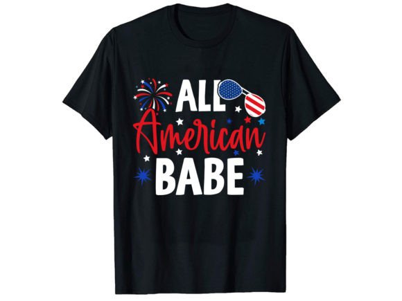 All American Babe Graphic T-Shirt Designs