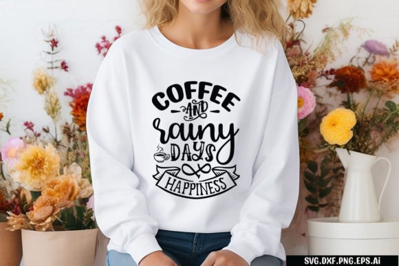 Coffee Rainy Days Happiness Graphics