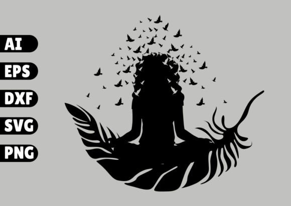 Feather Meditation with Flying Birds