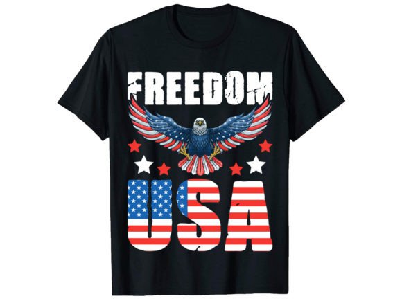 Freedom USA 4th of July T-Shirt Graphics