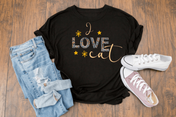 Rubber Balls I Love Cat T Shirt Design Graphics