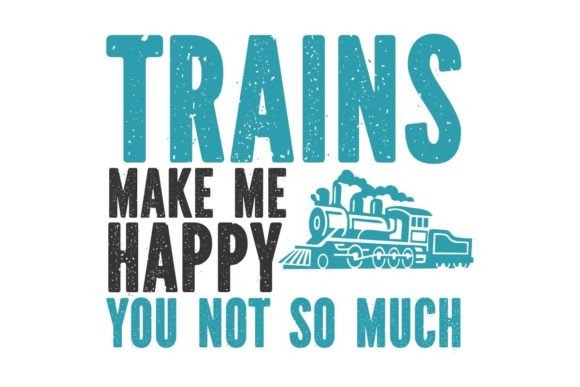 Trains Make Me Happy: Graphics and Illustrations for Creative Brands