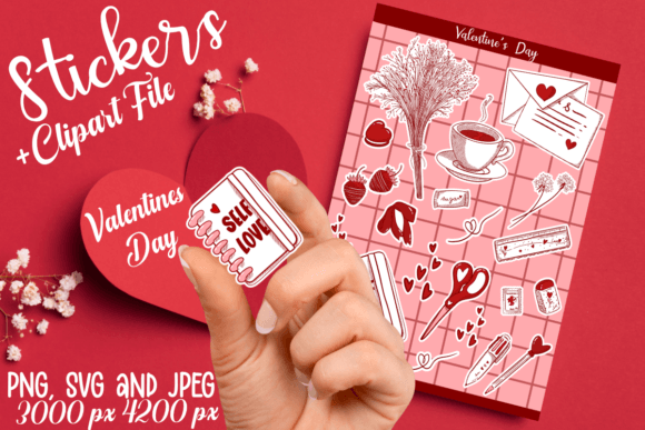 Valentine's Day Self Love Stickers